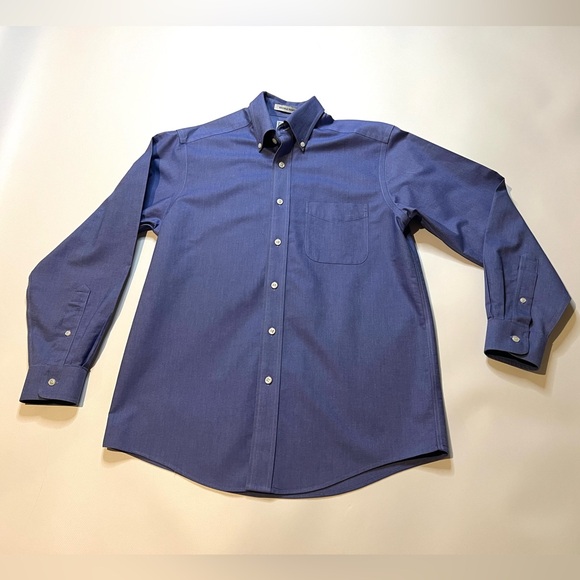 L.L Bean Men's Size 14 1/2 - 32 Traditional Fit Long Sleeve Button Down Shirt - Picture 2 of 11